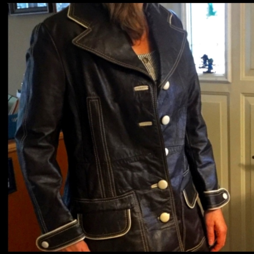 🦌 BUCKSKIN EUC Vintage SEARS The LEATHER SHOP  SHEARLING 😎 RARE UniSex - Picture 11 of 12